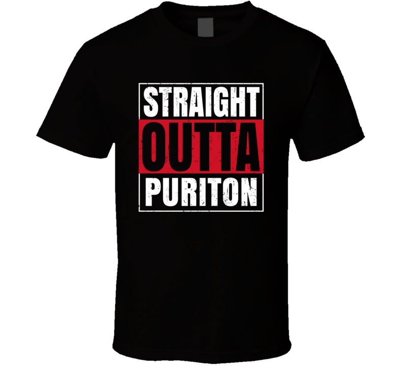 Straight Outta Puriton England City Grunge Parody T Shirt Straight Outta Puriton England City Grunge Parody T Shirt
