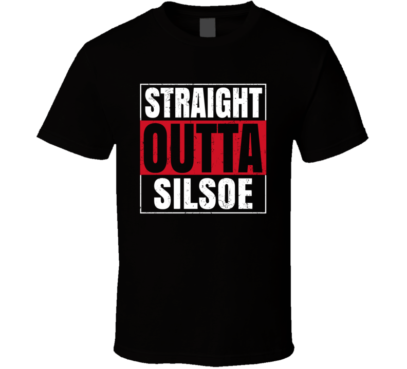 Straight Outta Silsoe England City Grunge Parody T Shirt Straight Outta Silsoe England City Grunge Parody T Shirt