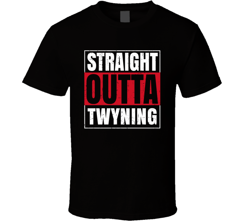 Straight Outta Twyning England City Grunge Parody T Shirt Straight Outta Twyning England City Grunge Parody T Shirt