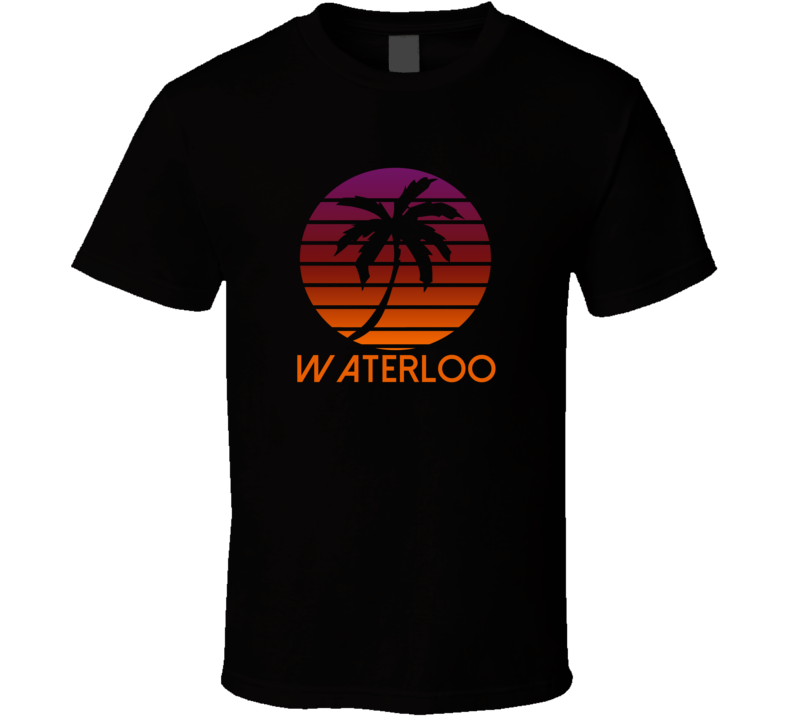 Waterloo Fading Sunrise Glory Favorite City T Shirt