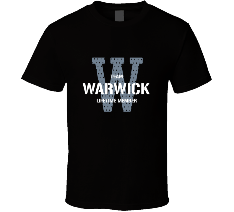 Warwick Team Lifetime Member Favorite City T Shirt