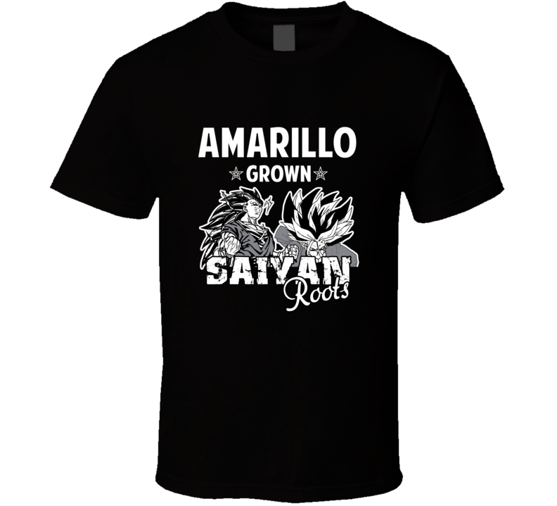 Amarillo Grown Saiyan Roots Anime Favorite City T Shirt