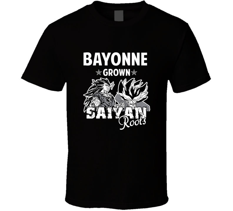 Bayonne Grown Saiyan Roots Anime Favorite City T Shirt