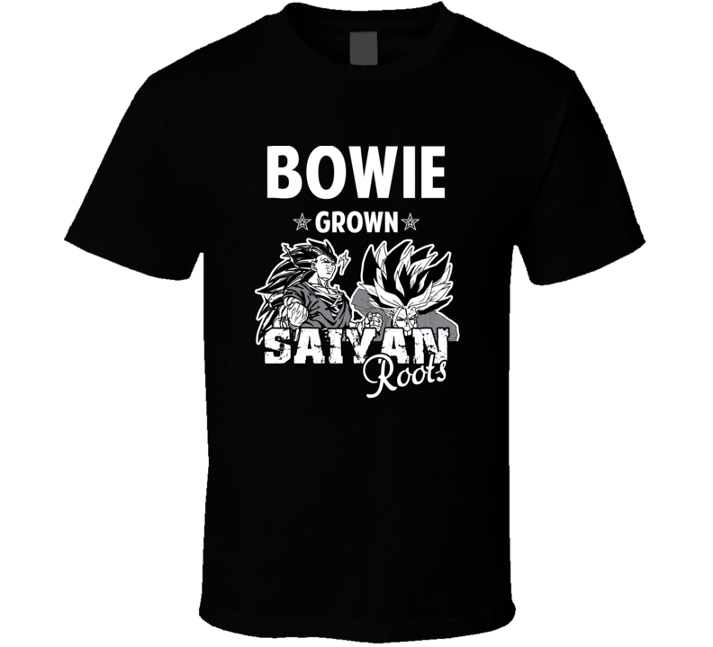 Bowie Grown Saiyan Roots Anime Favorite City T Shirt