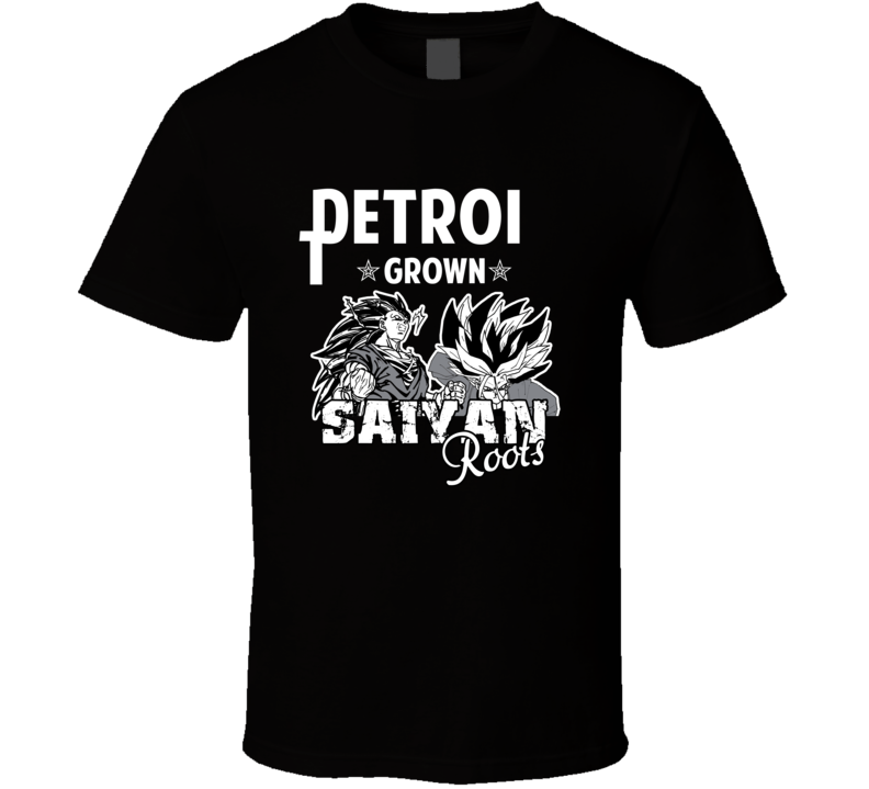 Detroit Grown Saiyan Roots Anime Favorite City T Shirt