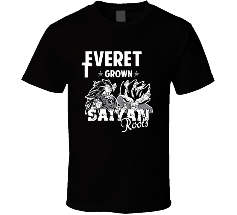 Everett Grown Saiyan Roots Anime Favorite City T Shirt Everett Grown Saiyan Roots Anime Favorite City T Shirt
