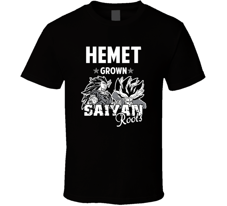 Hemet Grown Saiyan Roots Anime Favorite City T Shirt