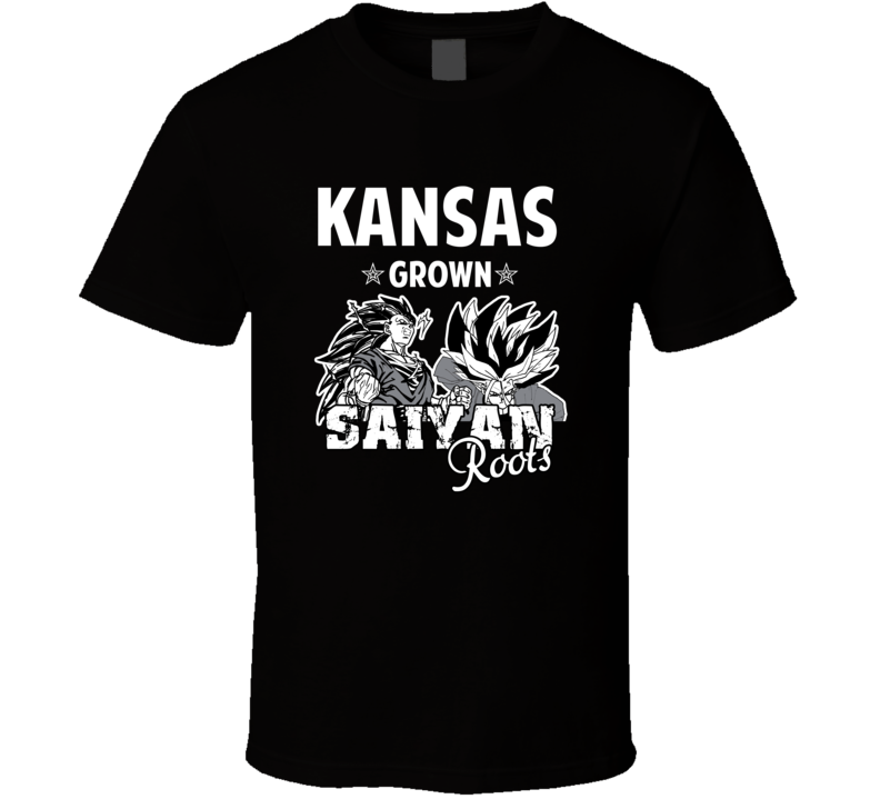 Kansas Grown Saiyan Roots Anime Favorite City T Shirt Kansas Grown Saiyan Roots Anime Favorite City T Shirt