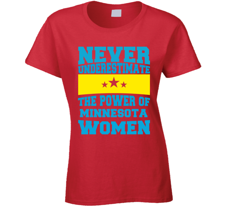 Never Underestimate The Power Of Minnesota Women T Shirt