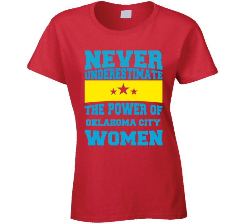 Never Underestimate The Power Of Oklahoma City Women T Shirt Never Underestimate The Power Of Oklahoma City Women T Shirt