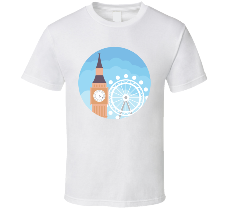 London England Colour Art World Class Cities Landmarks T Shirt