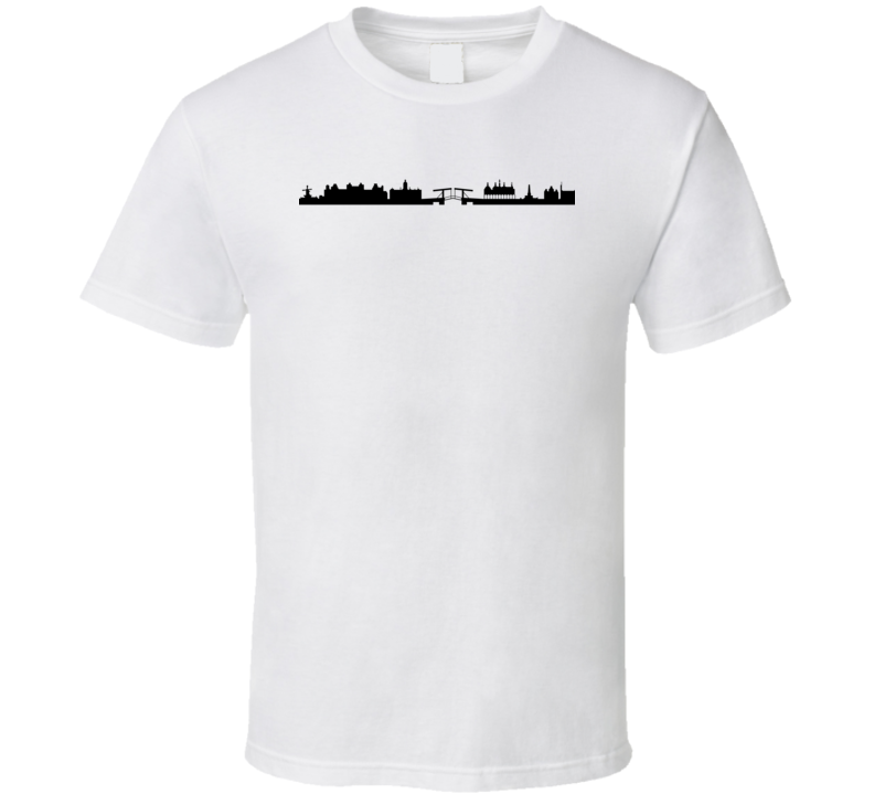 Amsterdam Netherlands Silhouettes World Class Cities Skylines T Shirt Amsterdam Netherlands Silhouettes World Class Cities Skylines T Shirt