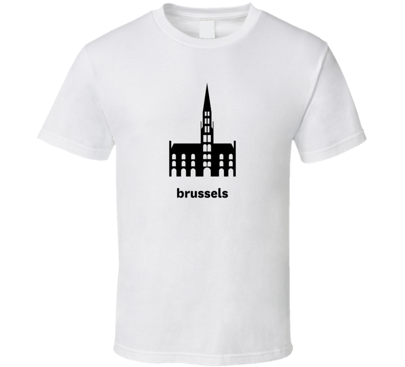 Brussels Belgium World Class Cities Landmarks T Shirt