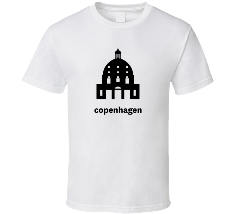 Copenhagen Denmark World Class Cities Landmarks T Shirt