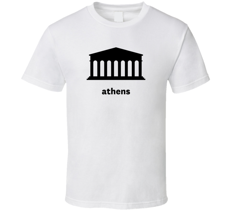 Athens Greece World Class Cities Landmarks T Shirt
