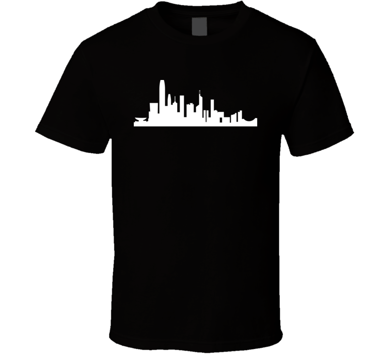 Hong Kong China Silhouettes World Class Cities Skylines Dark T Shirt Hong Kong China Silhouettes World Class Cities Skylines Dark T Shirt