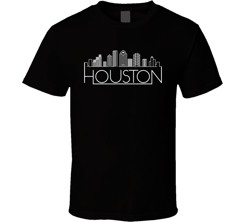 Houston Line Art World Class Cities Skylines Dark T Shirt Houston Line Art World Class Cities Skylines Dark T Shirt