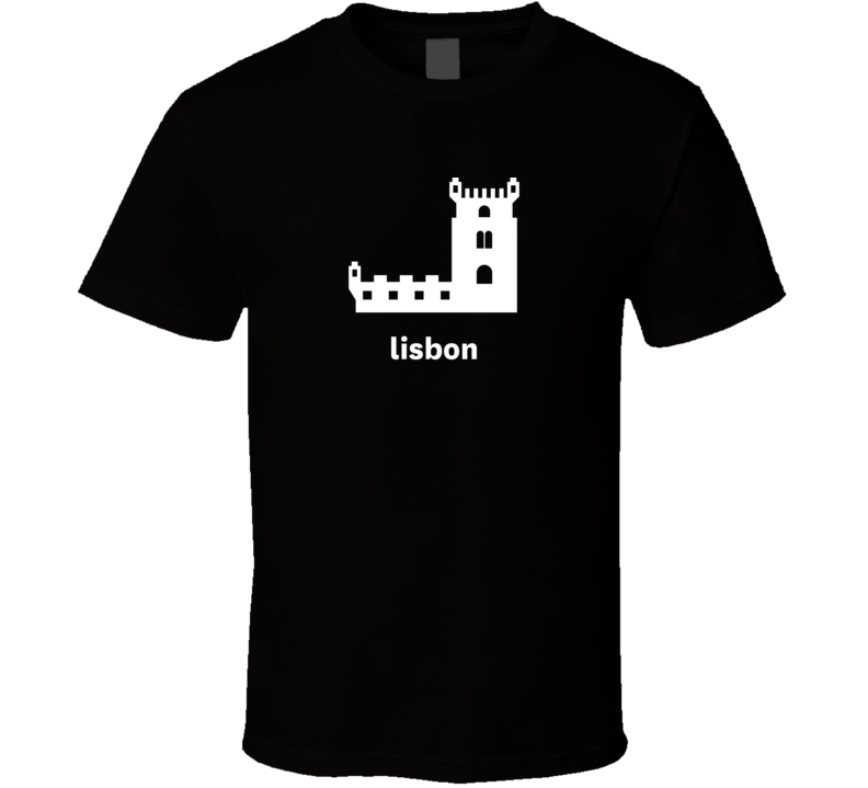Lisbon Portugal World Class Cities Landmarks Dark T Shirt Lisbon Portugal World Class Cities Landmarks Dark T Shirt
