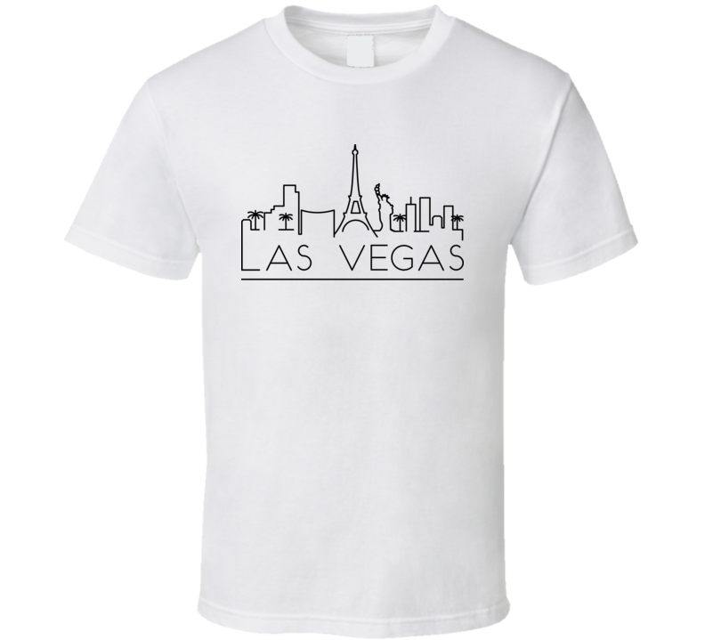Las Vegas Line Art World Class Cities Skylines T Shirt Las Vegas Line Art World Class Cities Skylines T Shirt