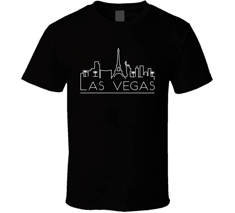 Las Vegas Line Art World Class Cities Skylines Dark T Shirt Las Vegas Line Art World Class Cities Skylines Dark T Shirt