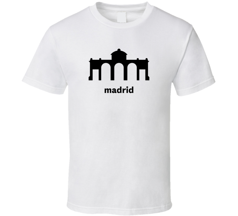Madrid Spain World Class Cities Landmarks T Shirt