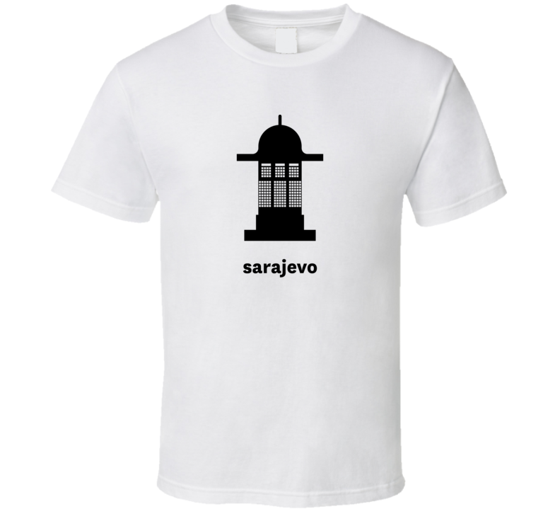 Sarajevo Bosnia Herzegovina World Class Cities Landmarks T Shirt