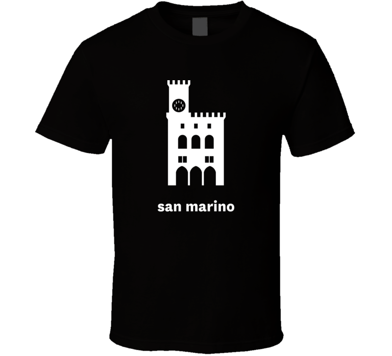 San Marino World Class Cities Landmarks Dark T Shirt San Marino World Class Cities Landmarks Dark T Shirt