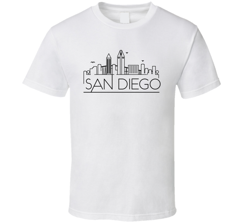 San Diego Line Art World Class Cities Skylines T Shirt San Diego Line Art World Class Cities Skylines T Shirt