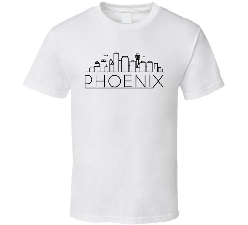 Phoenix Line Art World Class Cities Skylines T Shirt Phoenix Line Art World Class Cities Skylines T Shirt