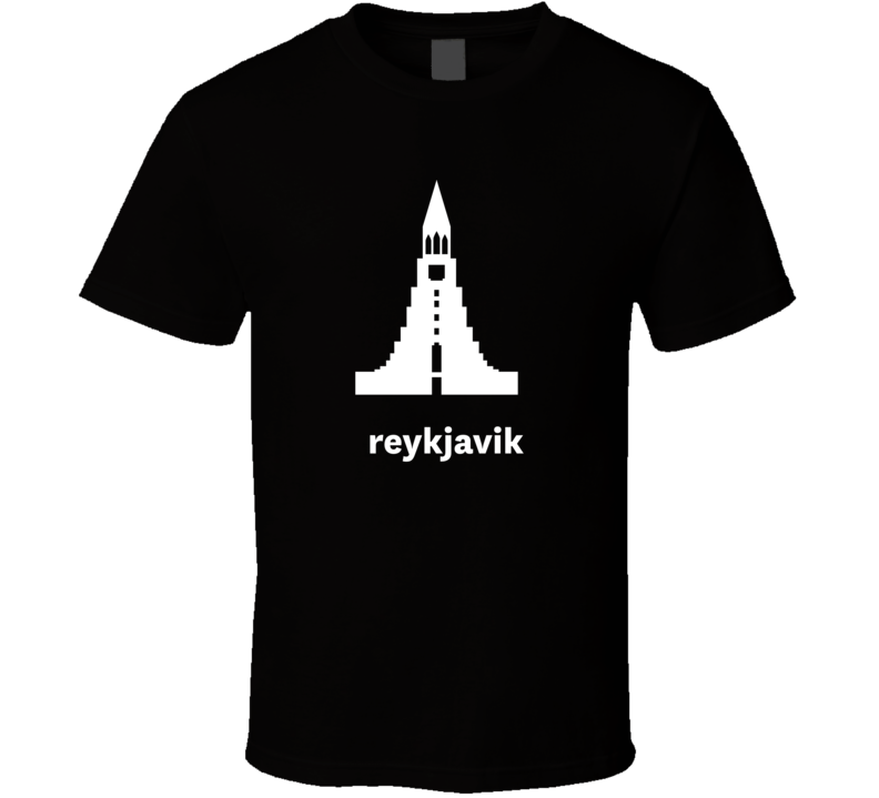 Reykjavik Iceland World Class Cities Landmarks Dark T Shirt Reykjavik Iceland World Class Cities Landmarks Dark T Shirt