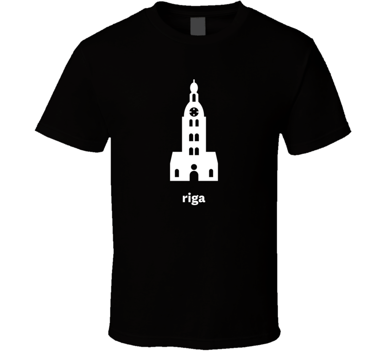 Riga Latvia World Class Cities Landmarks Dark T Shirt Riga Latvia World Class Cities Landmarks Dark T Shirt