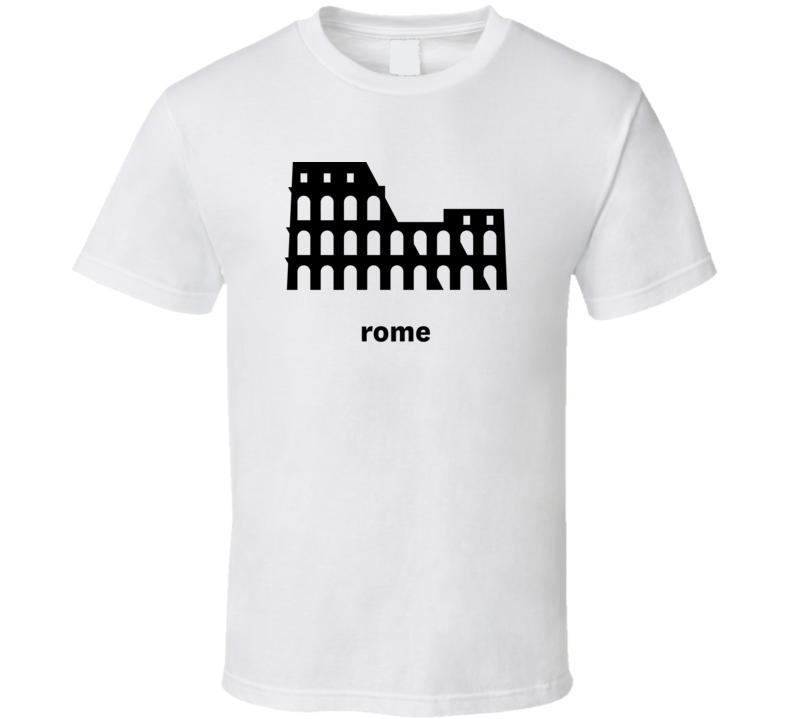 Rome Italy World Class Cities Landmarks T Shirt