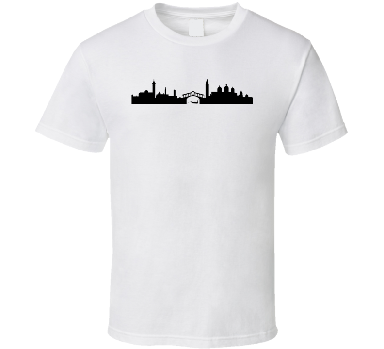 Venice Italy Silhouettes World Class Cities Skylines T Shirt