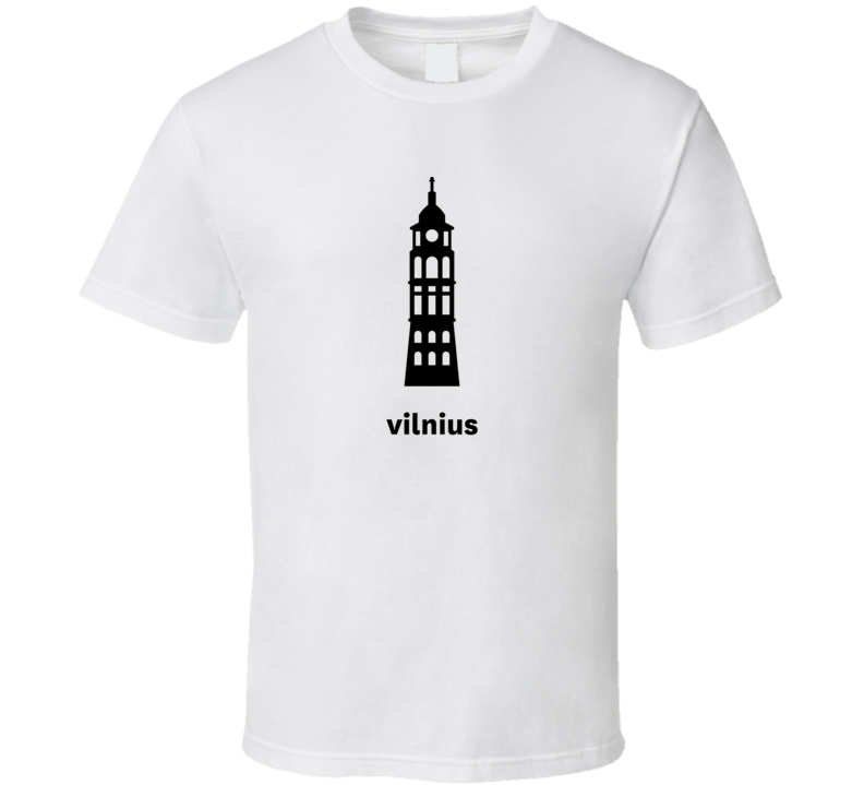 Vilnius Luthuania World Class Cities Landmarks T Shirt Vilnius Luthuania World Class Cities Landmarks T Shirt