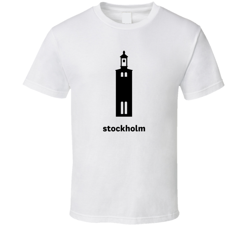 Stockholm Sweden World Class Cities Landmarks T Shirt