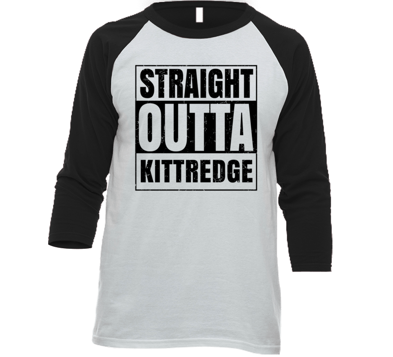 Straight Outta Kittredge Colorado City Grunge Parody Baseball Raglan S Straight Outta Kittredge Colorado City Grunge Parody Baseball Raglan S
