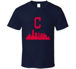 Cleveland Indians Baseball Skyline City Sports Fan T Shirt 31580281