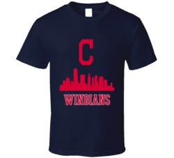 Cleveland Windians Indians Skyline Baseball Sports Fan T Shirt 31580289