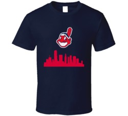 Cleveland Indians Skyline Baseball Tribe Sports T Shirt 31580306
