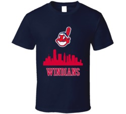 Cleveland Indians Skyline Baseball Tribe Sports Windians T Shirt 31580307