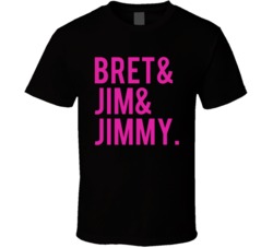 Bret & Jim & Jimmy Hart Foundation Wrestling Fan T Shirt 35851804