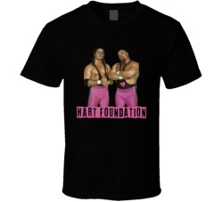 Hart Foundation Wresting Tag Team Cool 80s T Shirt 35851828