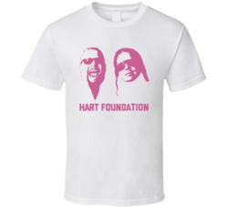Hart Foundation Silhouette Wresting Tag Team Cool 90s T Shirt 35851921