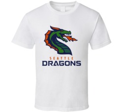 Seattle Dragons Xfl Team Logo Football Fan T Shirt 36341780