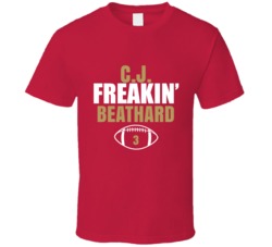 C.j. Freakin Beathard San Francisco Football Sports Fan T Shirt 36363762