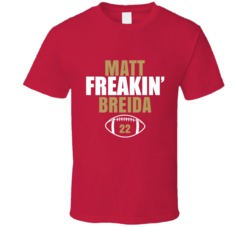 Matt Freakin Breida San Francisco Football Sports Fan T Shirt 36363765