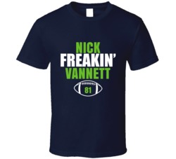 Nick Freakin Vannett Seattle Football Sports Fan T Shirt 36363832