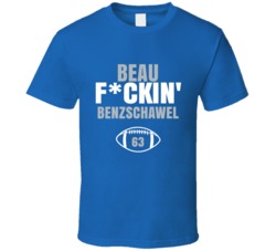 Beau Fckin Benzschawel Detroit Football Sports Fan T Shirt 36387335