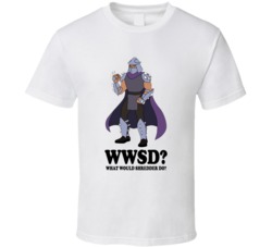 What Would Shredder Do Wwjd Tmnt Ninja Turtles Cartoon Character Fan T Shirt 38839653