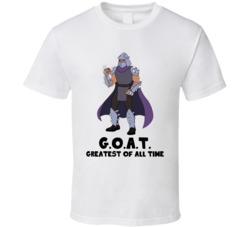 Shredder Greatest Of All Time Goat Tmnt Ninja Turtles Cartoon Character Fan T Shirt 38839654